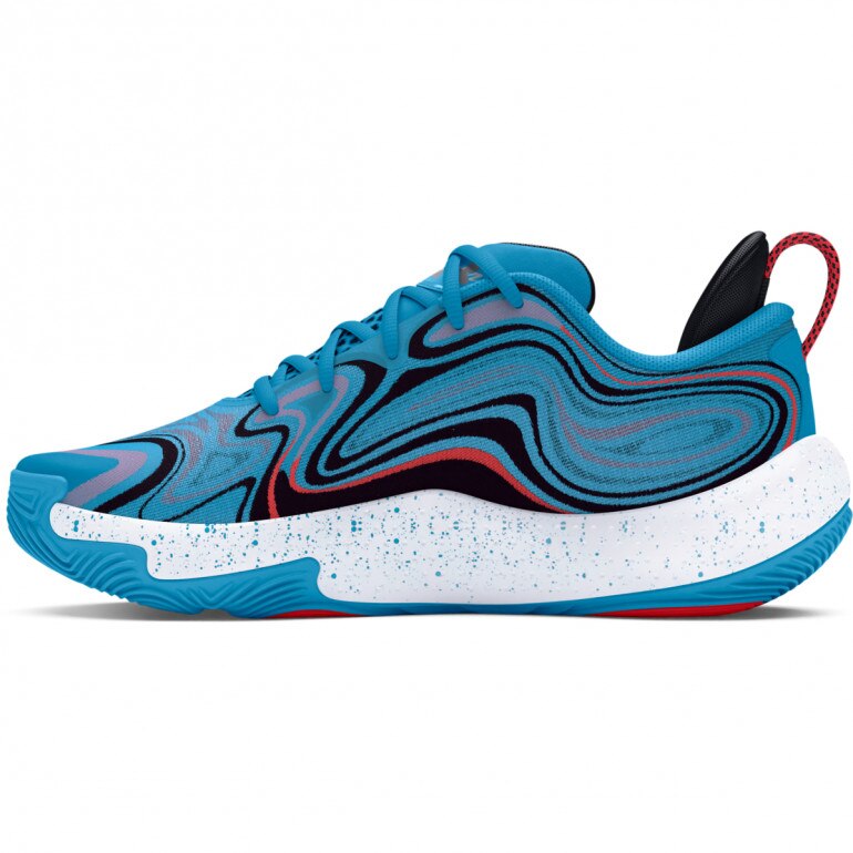 Buty uniseks do koszykówki Under Armour UA Spawn 6 MM - niebieskie