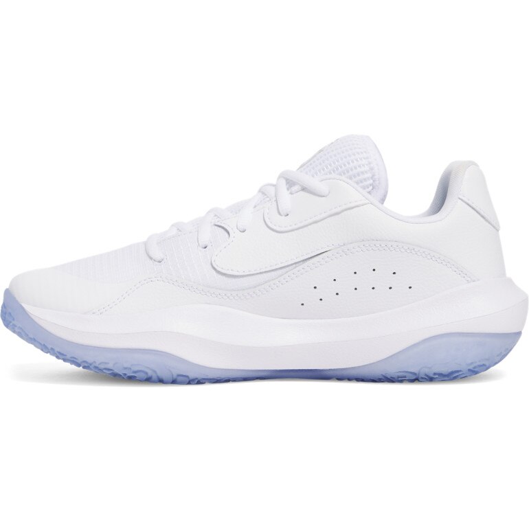Buty do koszykówki uniseks Under Armour UA Lockdown 7 Low - białe