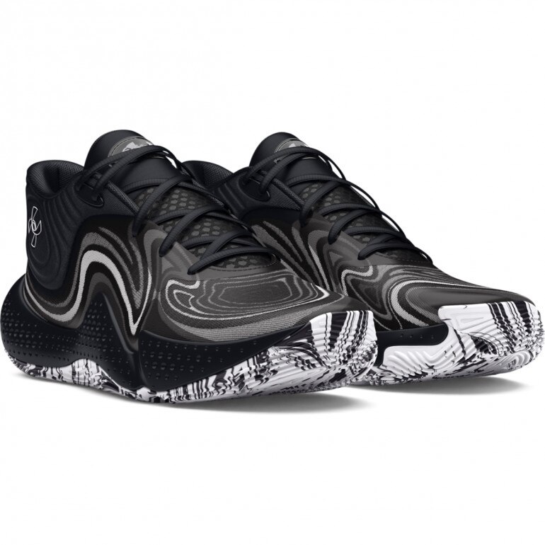 Buty do koszykówki uniseks Under Armour UA Spawn 6 Mid -  czarne