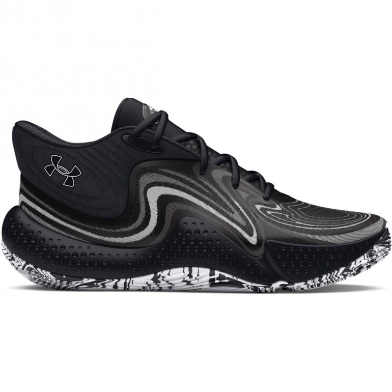 Buty do koszykówki uniseks Under Armour UA Spawn 6 Mid -  czarne