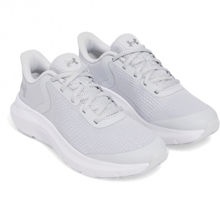 Dziewczęce buty do biegania Under Armour UA GGS Rogue 5 - szare 