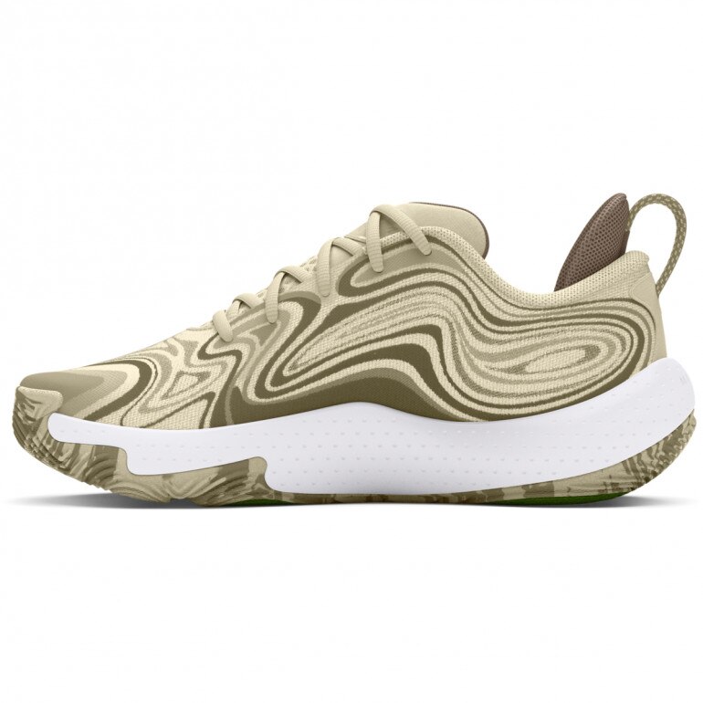 Buty do koszykówki uniseks Under Armour UA Spawn 6 Camo - beżowe