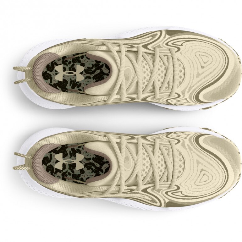 Buty do koszykówki uniseks Under Armour UA Spawn 6 Camo - beżowe