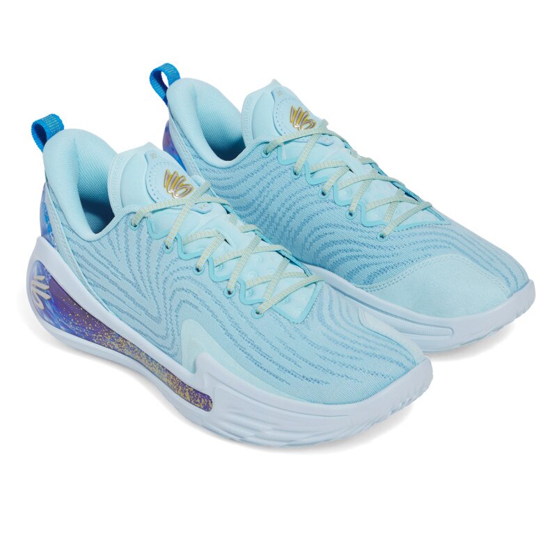 Buty do koszykówki uniseks Under Armour Curry Flow 12 Pisces - niebieskie