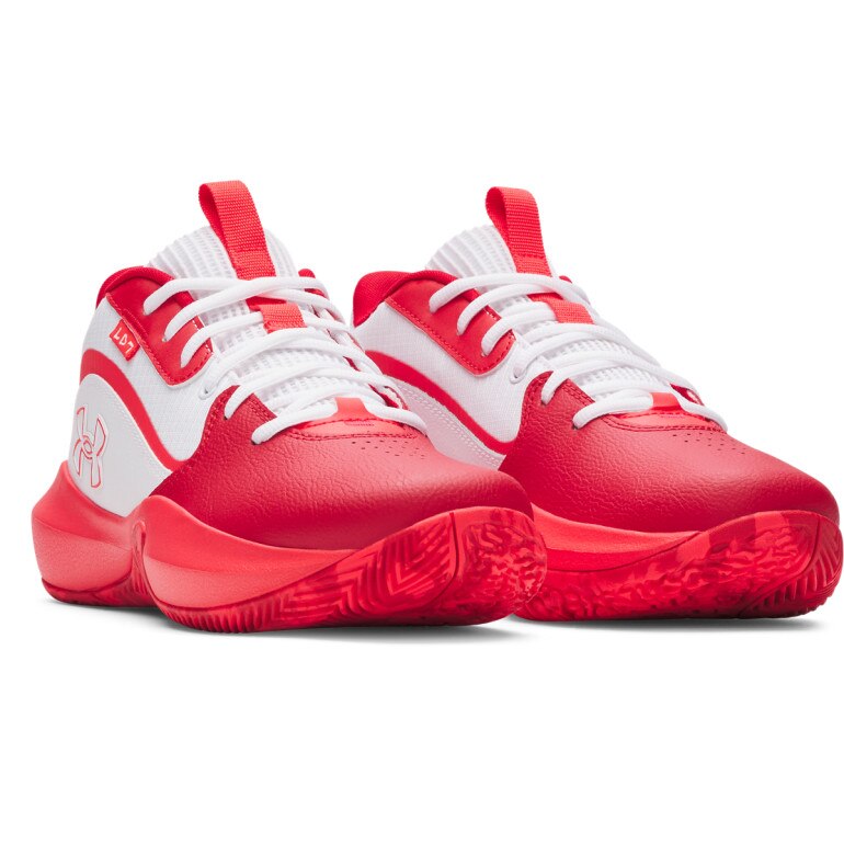 Buty do koszykówki uniseks Under Armour UA Lockdown 7 - czerwone