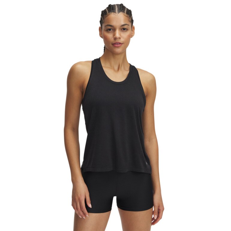 Damski top do biegania Under Armour UA Launch Camo Singlet - czarny 