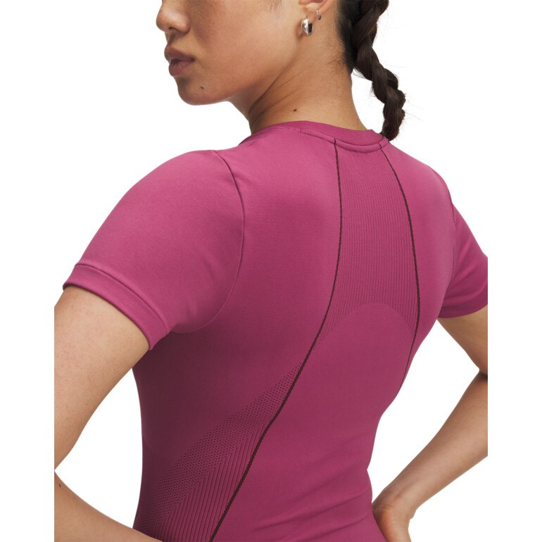 Damska koszulka treningowa Under Armour UA Vanish Seamless SS - różowa