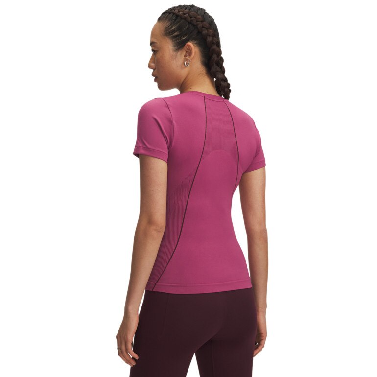Damska koszulka treningowa Under Armour UA Vanish Seamless SS - różowa