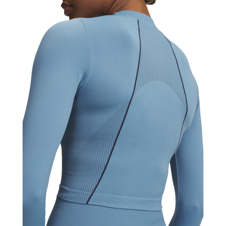 Damski longlseeve treningowy Under Armour UA Vanish Seamless LS - niebieski