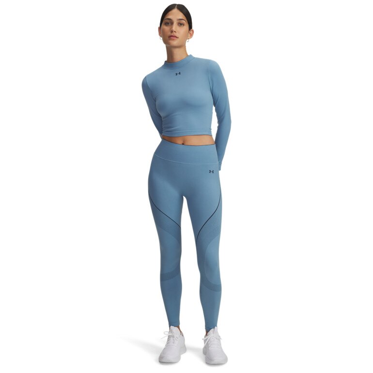 Damski longlseeve treningowy Under Armour UA Vanish Seamless LS - niebieski