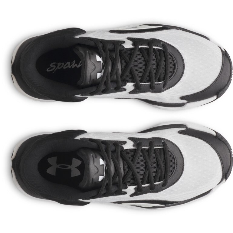 Buty do koszykówki uniseks Under Armour UA Spawn 7 Mid - białe