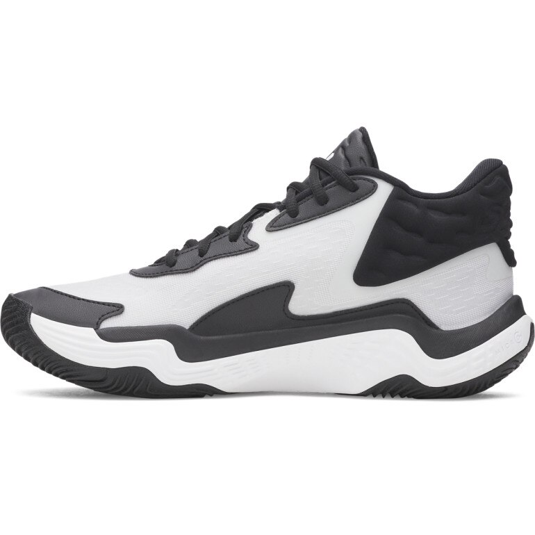 Buty do koszykówki uniseks Under Armour UA Spawn 7 Mid - białe