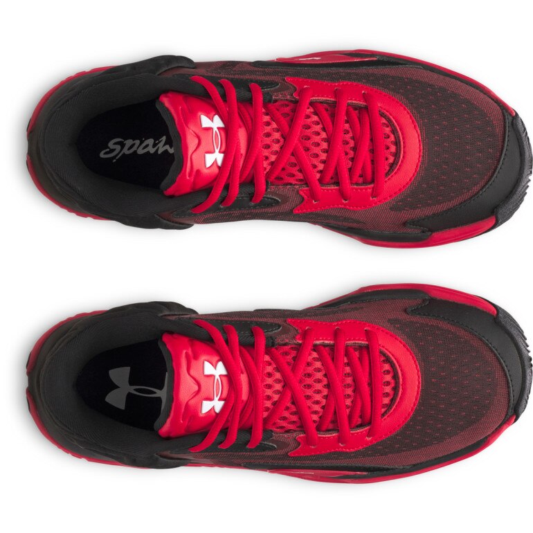 Buty do koszykówki uniseks Under Armour UA Spawn 7 Mid - czerwone