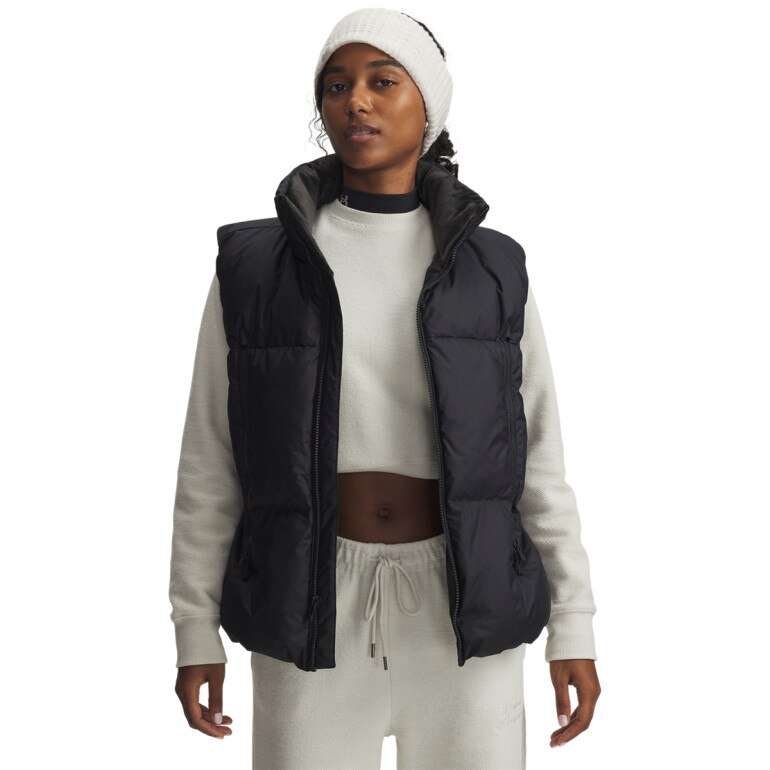 Damski bezrękawnik puchowy Under Armour Limitless Down Puffer Vest - czarny