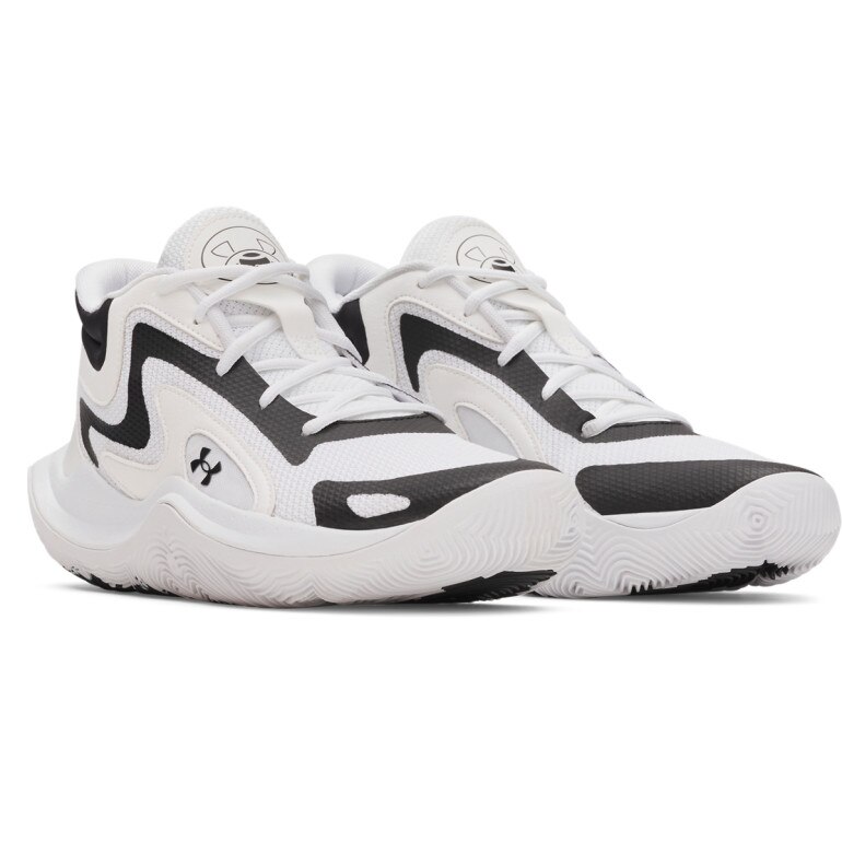 Buty do koszykówki uniseks Under Armour UA JET '25 - białe