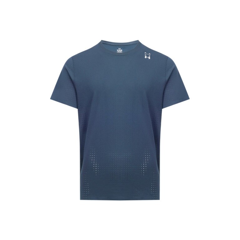 Męska koszulka treningowa Under Armour UA Halo Vent SS - niebieska