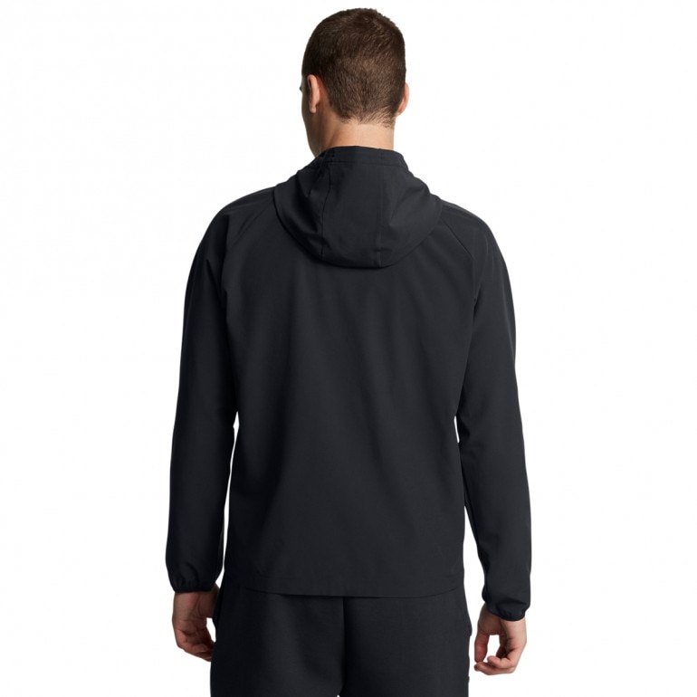 Męska kurtka wiatrówka Under Armour UA Stretch Woven Windbreaker - czarna