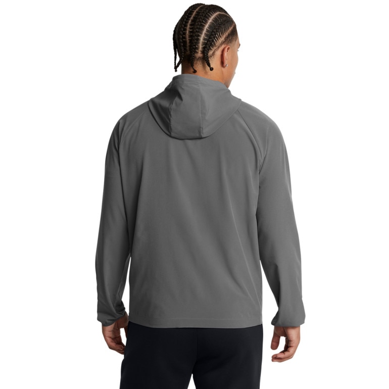 Męska kurtka wiatrówka Under Armour UA Stretch Woven Windbreaker - szara