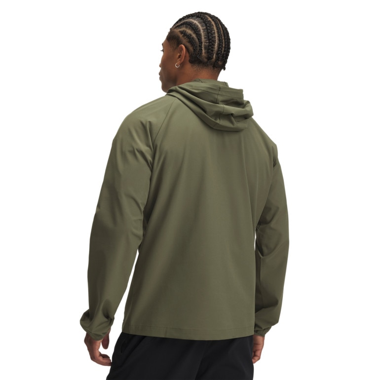 Męska kurtka wiatrówka Under Armour UA Stretch Woven Windbreaker - oliwkowa/khaki