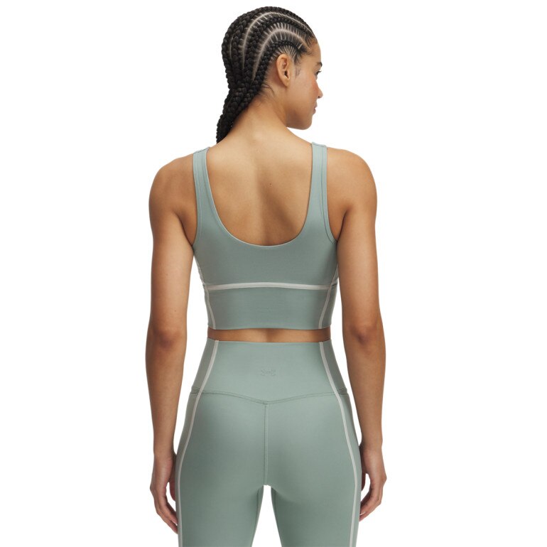 Damski top treningowy Under Armour Meridian Piped Crop Tank - zielony