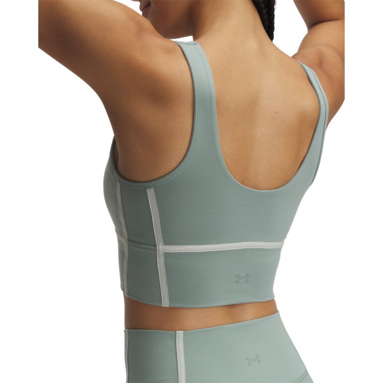 Damski top treningowy Under Armour Meridian Piped Crop Tank - zielony