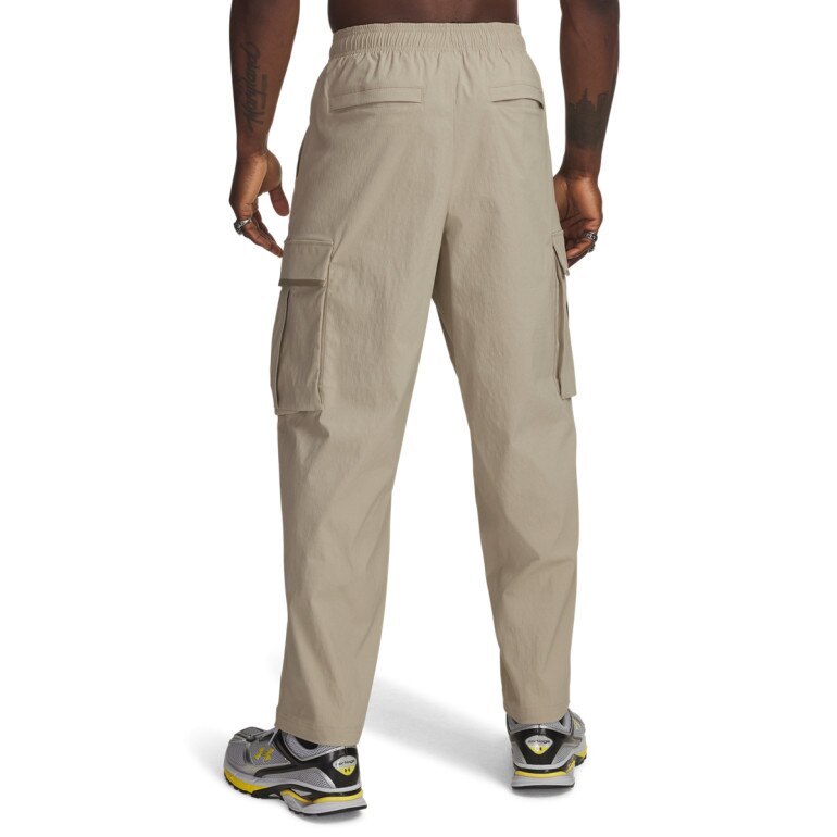 Męskie spodnie cargo Under Armour UA Unstoppable Textured Woven - beżowe