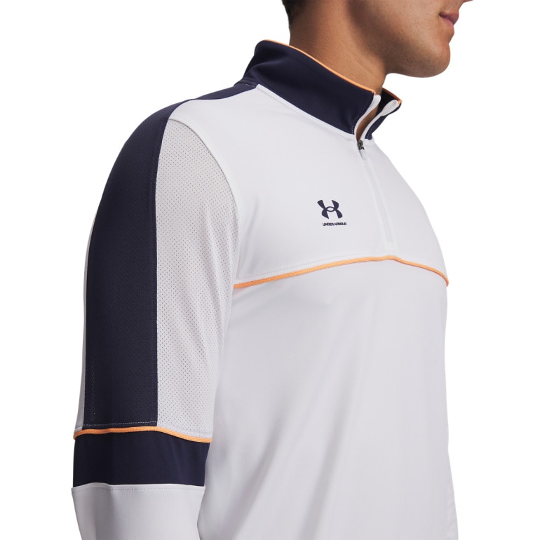 Męski longsleeve Under Armour UA M Challenger Training QZ - biały
