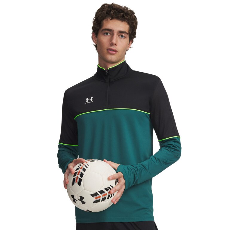 Męski longsleeve Under Armour UA M Challenger Training QZ - zielony