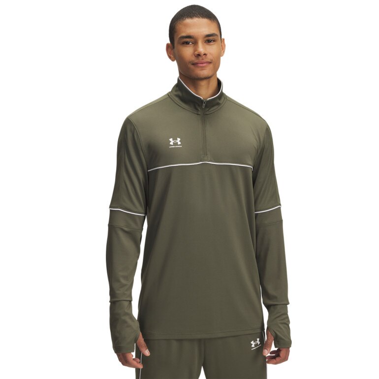 Męski long sleeve Under Armour UA M Challenger Training QZ - khaki