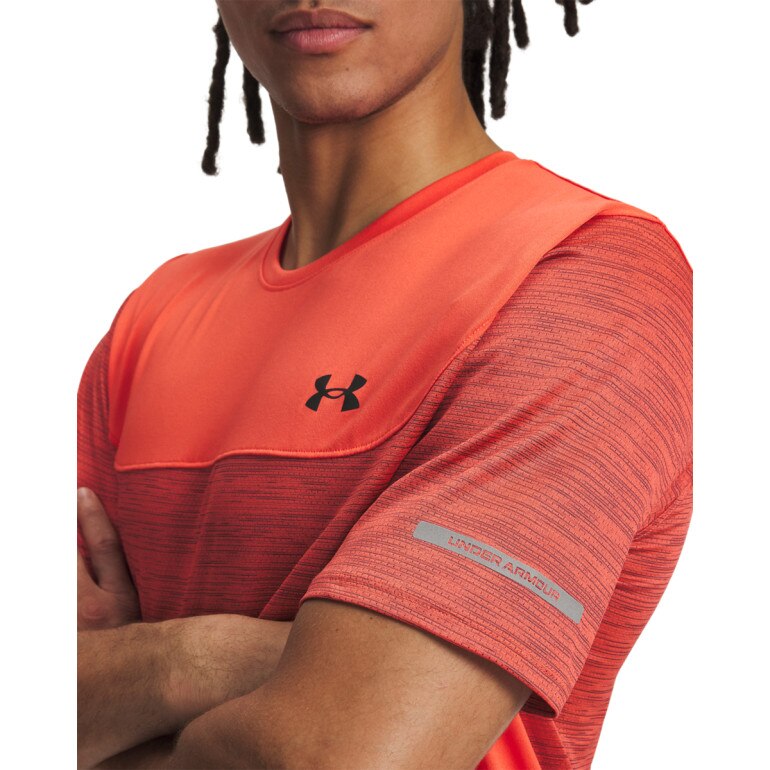 Męska koszulka treningowa Under Armour UA Tech Utility SS - pomarańczowa
