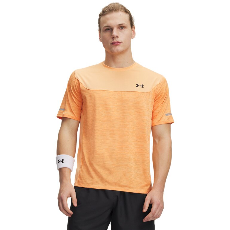 Męska koszulka treningowa Under Armour UA Tech Utility SS - pomarańczowa