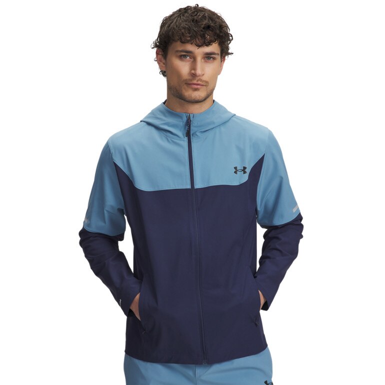 Męska kurtka treningowa Under Armour UA Tech Utility Woven - niebieska