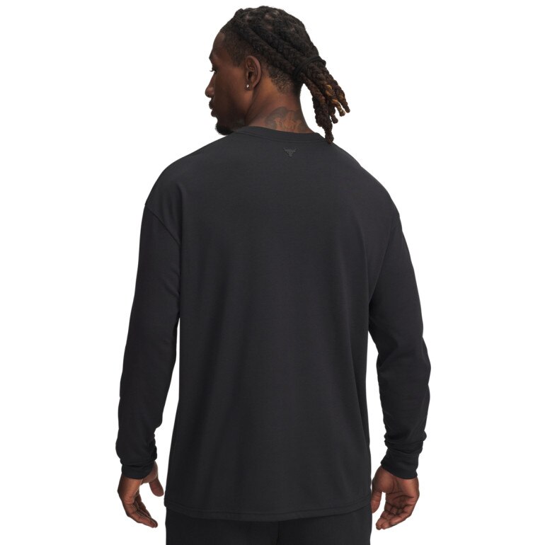 Męski longsleeve z nadrukiem Under Armour Project Rock LS - czarny