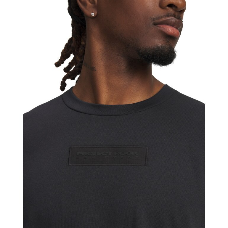 Męski longsleeve z nadrukiem Under Armour Project Rock LS - czarny