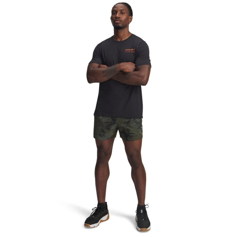 Męski t-shirt z nadrukiem Under Armour Project Rock SS - czarny