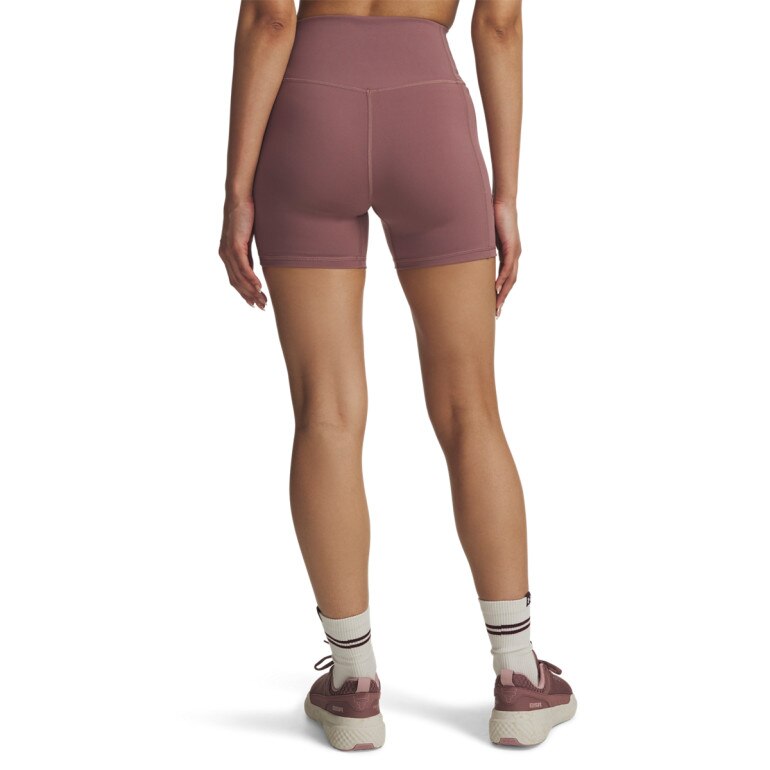 Damskie spodenki treningowe Under Armour Project Rock Middie Short - różowe
