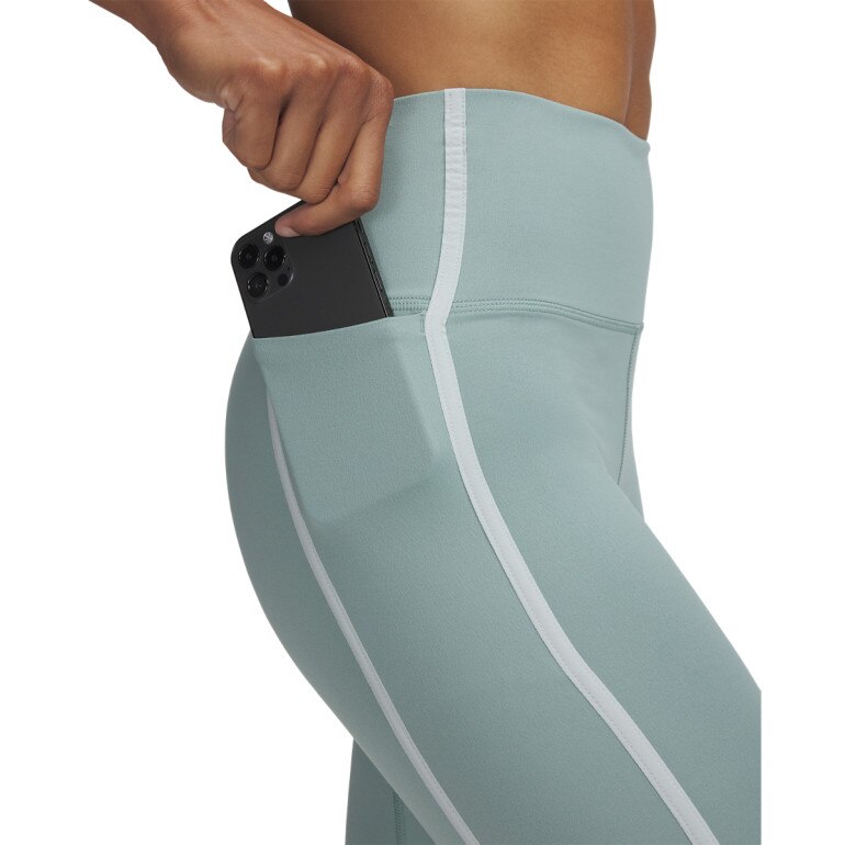Damskie legginsy treningowe Under Armour Meridian Piped Ankle Leg - zielone