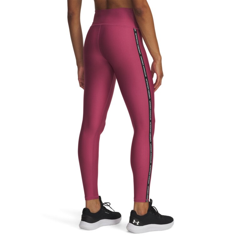 Damskie legginsy treningowe Under Armour UA Tech WM Tape Legging - różowe