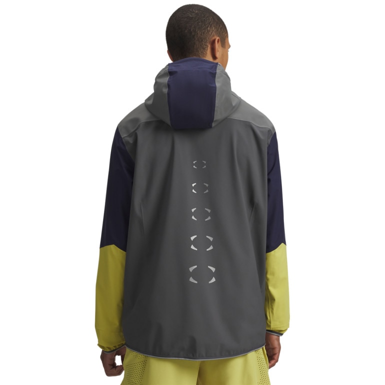 Męska kurtka do biegania Under Armour UA Halo Run Jacket - szara