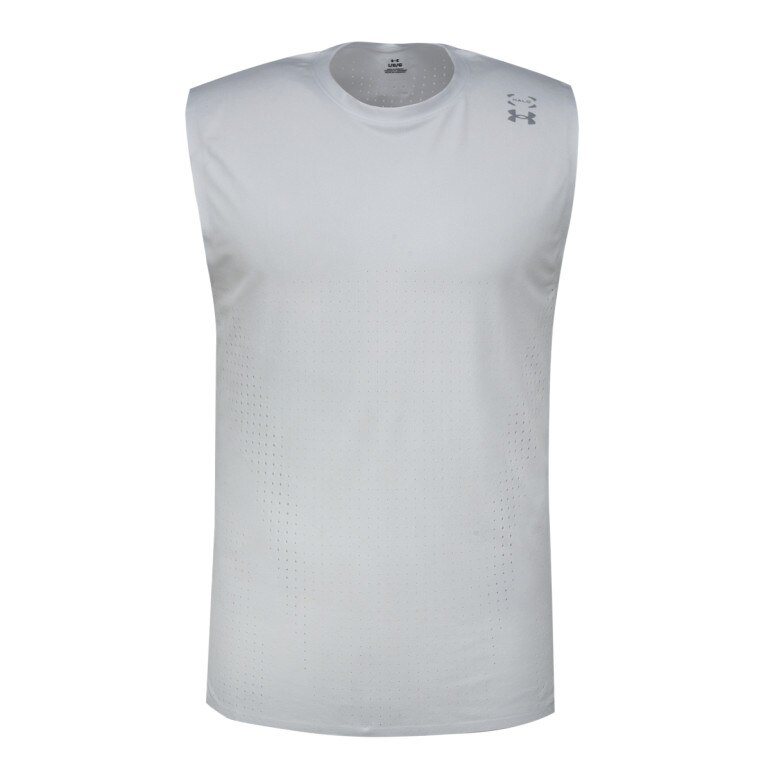 Męski top treningowy Under Armour UA Halo Vent SL - szary 