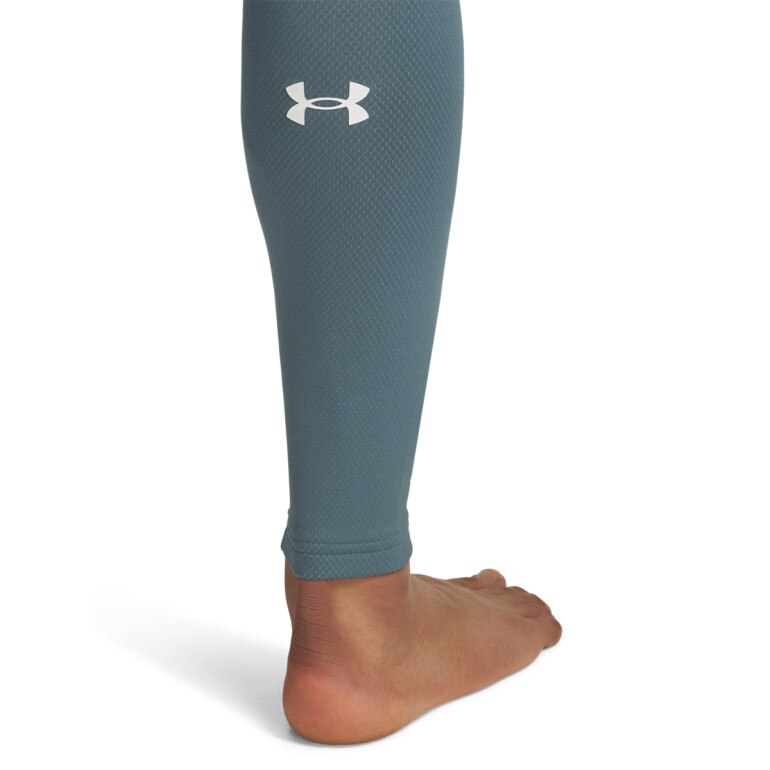 Męskie legginsy treningowe Under Armour UA Cold Weather Grid - niebieskie