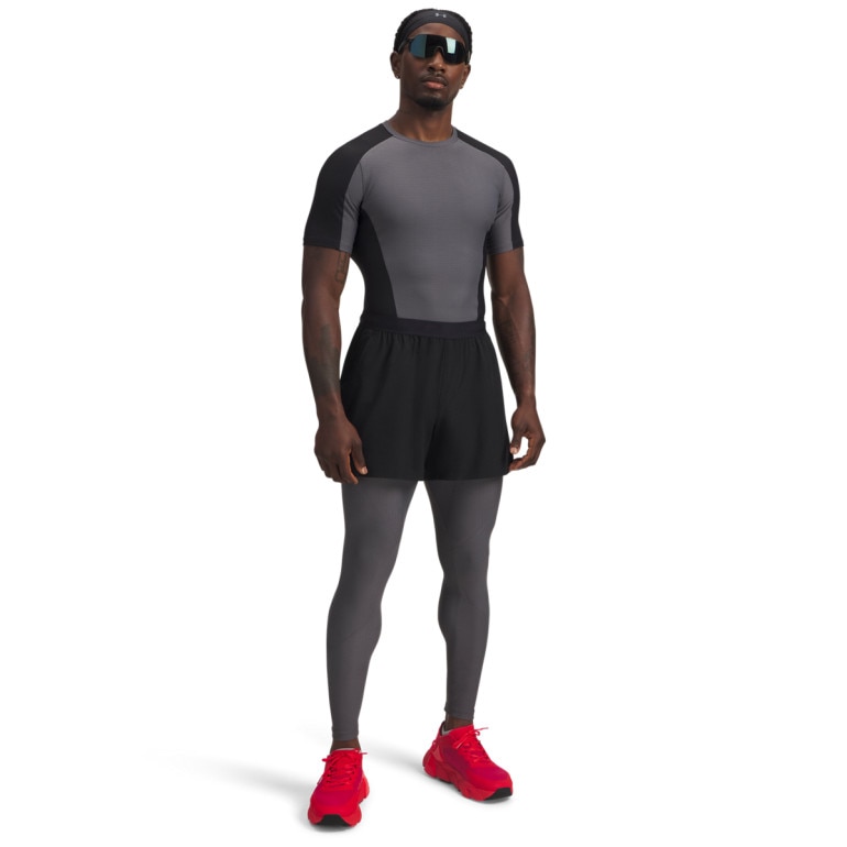 Męska koszulka treningowa Under Armour UA Halo Bonded Auxetic SS - szara