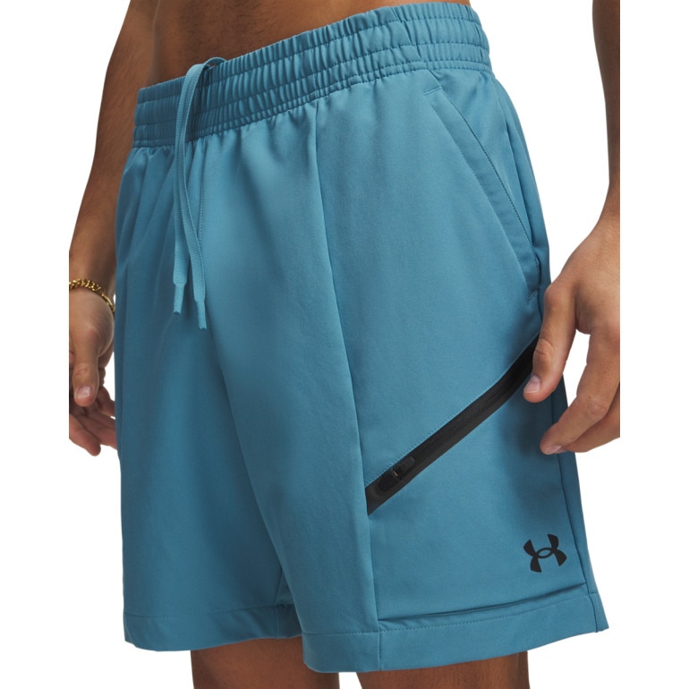 Męskie spodenki Under Armour UA Unstoppable Woven Shorts - niebieskie
