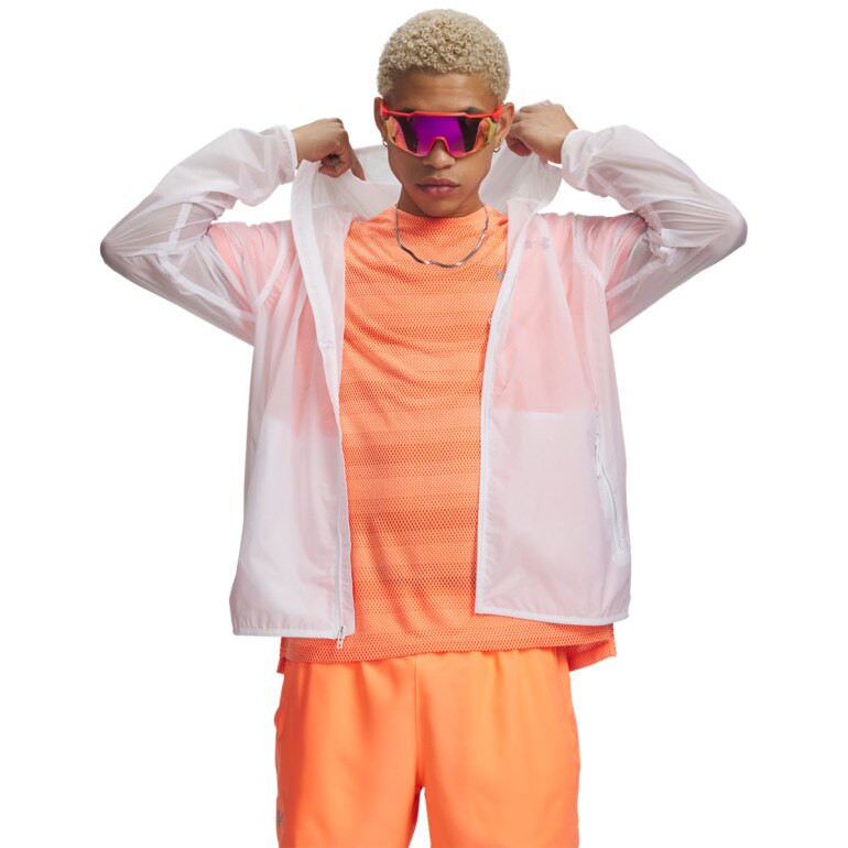 Męska kurtka do biegania Under Armour UA Velociti Pro Lightweight - biała