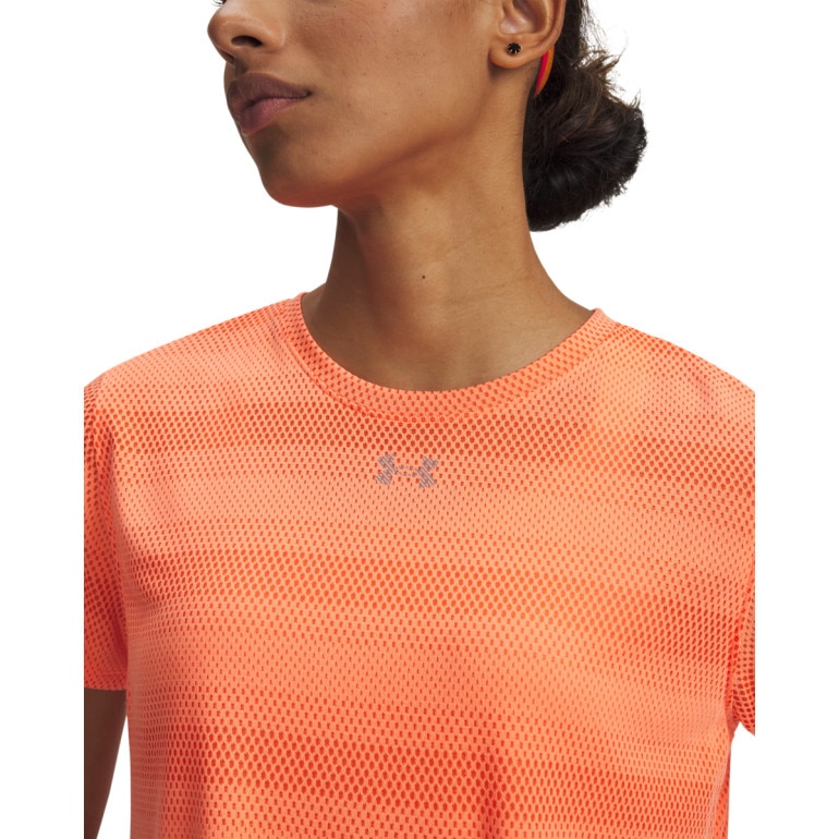 Damska koszulka do biegania Under Armour UA Velociti Shortsleeve - pomarańczowa
