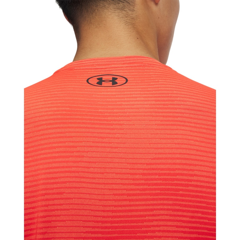 Męska koszulka treningowa Under Armour UA Tech™ Vent VHS Jacquard - pomarańczowa