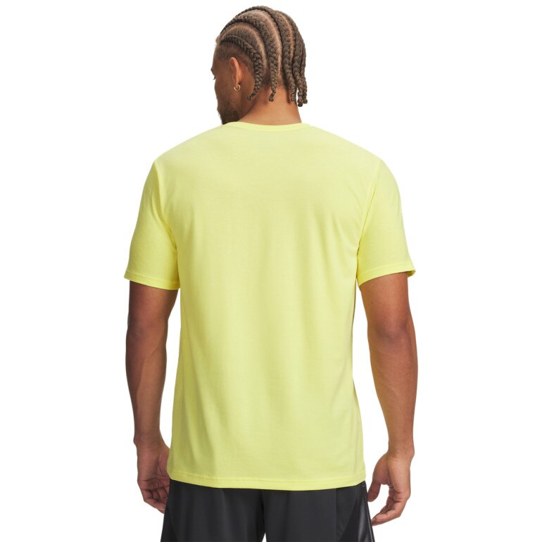 Męski t-shirt z nadrukiem Under Armour Curry Night Night Tee - żółty