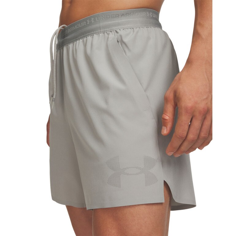 Męskie spodenki treningowe Under Armour UA Icon Fleece HZ Hoodie - szare