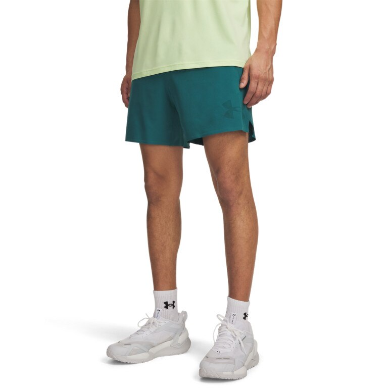 Męskie spodenki treningowe Under Armour UA Icon Fleece HZ Hoodie - zielone