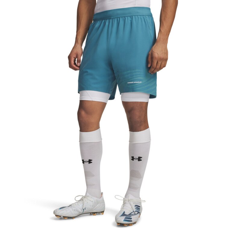 Męskie spodenki piłkarskie Under Armour UA Challenger Elite Short - niebieskie